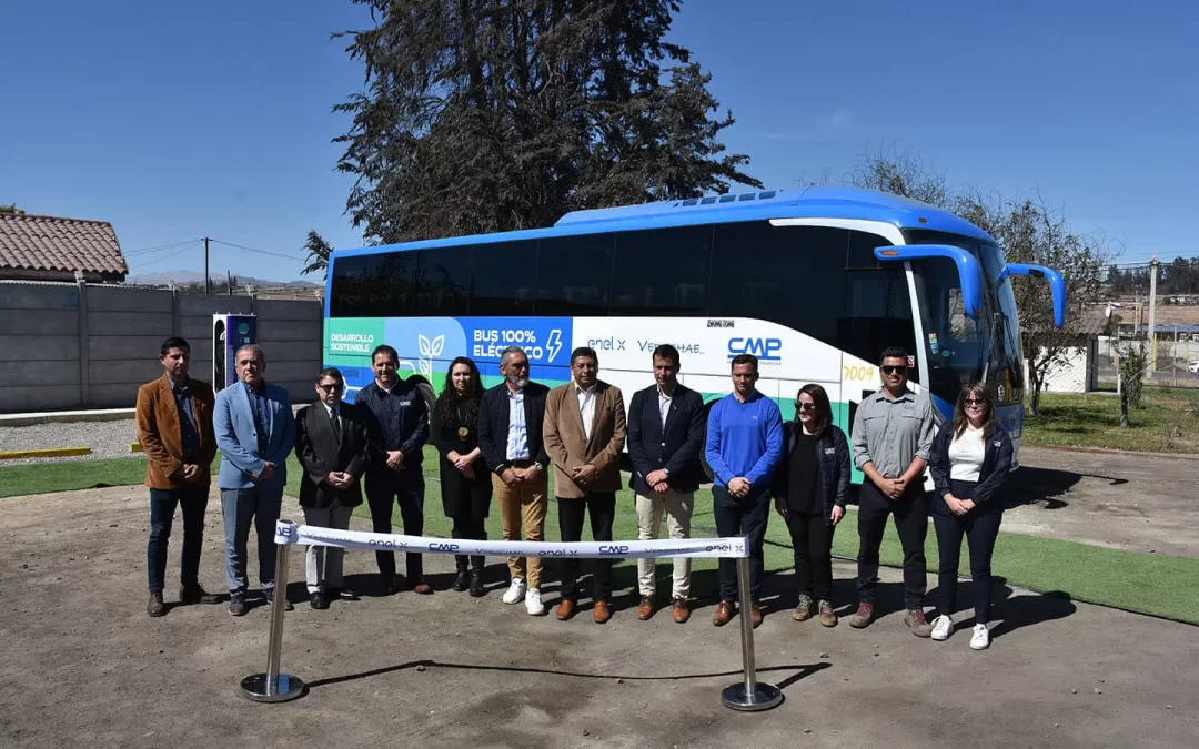 Compañía Minera del Pacífico, Enel X y Verschae presentan primera flota de buses 100% eléctrica para la minería e inauguran el primer electroterminal de la Región de Atacama